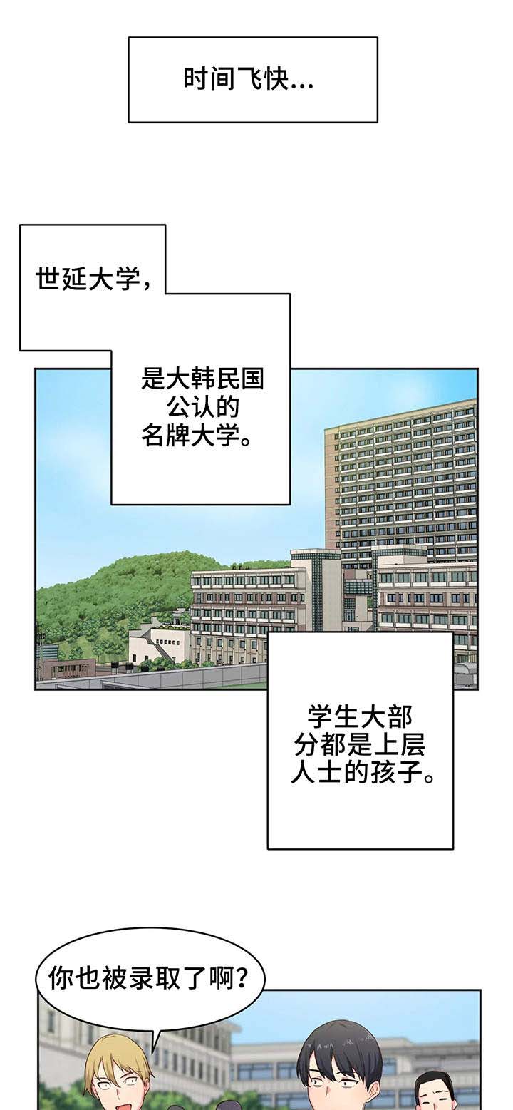 贵族天堂院漫画,第4章：大学1图