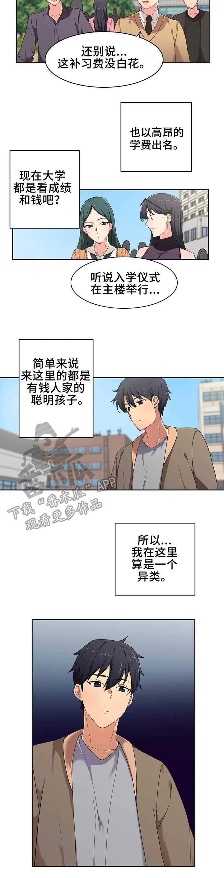 贵族天堂院漫画,第4章：大学2图