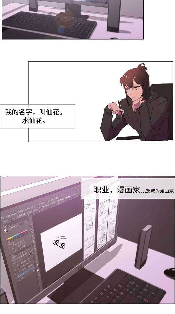 白水仙漫画,第1章：宅男漫画家2图