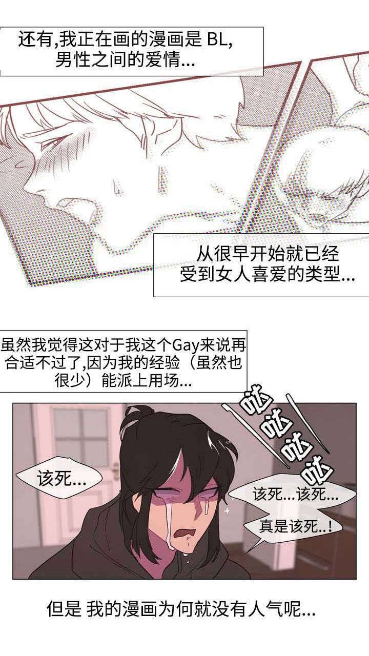 白水仙漫画,第1章：宅男漫画家4图