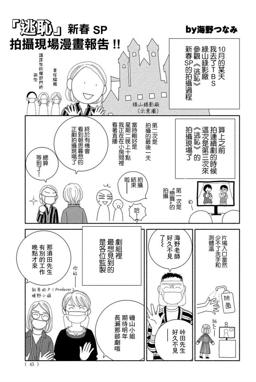 逃耻原作者探班记漫画,第1话1图