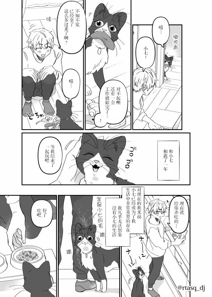 猫x饲主漫画,第1话3图