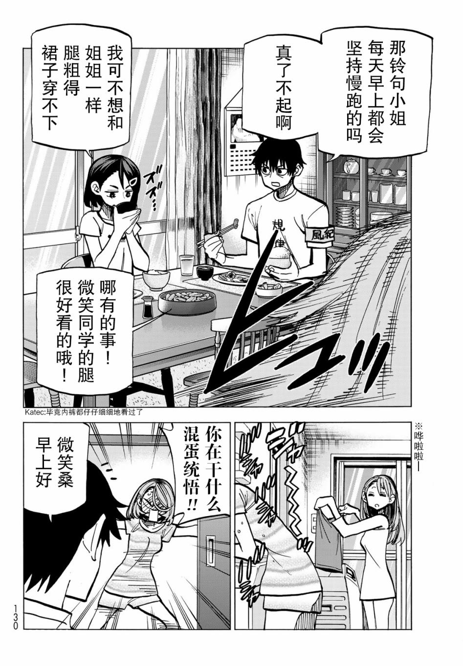 一根筋的风纪委员与裙长不当的JK漫画,第9话1图